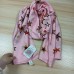 Silozhey Women’s Pink Polyester Scarf with Star Print – Lightweight, Stylish & Breathable Fashion Wrap for All Seasons